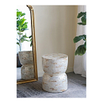 Приставной столик с мозаичным рисунком из раковин устриц Bone Inlay варинант исполнения - 5 | Loft Concept во Владивостоке