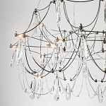 Люстра с каркасом из тонких металлических нитей и хрустальными подвесками Crystal Metal Threads Chandelier 60 варинант исполнения - 4 | Loft Concept во Владивостоке