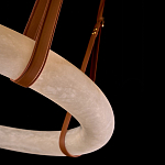 Люстра в форме обруча из натурального камня Minerals of Light варинант исполнения - 3 | Loft Concept во Владивостоке