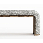 Банкетка Forli с элегантными латунными вставками  варинант исполнения - 2 | Loft Concept во Владивостоке