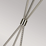 Торшер на трех тонких перекрещенных ножках с белым конусным абажуром из льна Feiss варинант исполнения - 7 | Loft Concept во Владивостоке