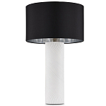 Настольная лампа с белым фактурным корпусом и черным абажуром Twisted варинант исполнения - 4 | Loft Concept во Владивостоке