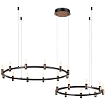 Люстра подвесная с цилиндрическими плафонами на двух круглых подвесах  Arnaut Light варинант исполнения - 4 | Loft Concept во Владивостоке