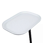 Столик приставной с прямоугольной серой столешницей Steel Stable Table варинант исполнения - 4 | Loft Concept во Владивостоке