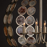 Люстра в форме шара с декором из круглых декоративных элементов Bright Shell Discs варинант исполнения - 4 | Loft Concept во Владивостоке