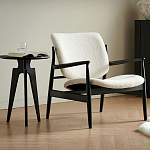 Кресло с каркасом и ножками из древесины и мягкими сиденьем и спинкой Venice варинант исполнения - 1 | Loft Concept во Владивостоке