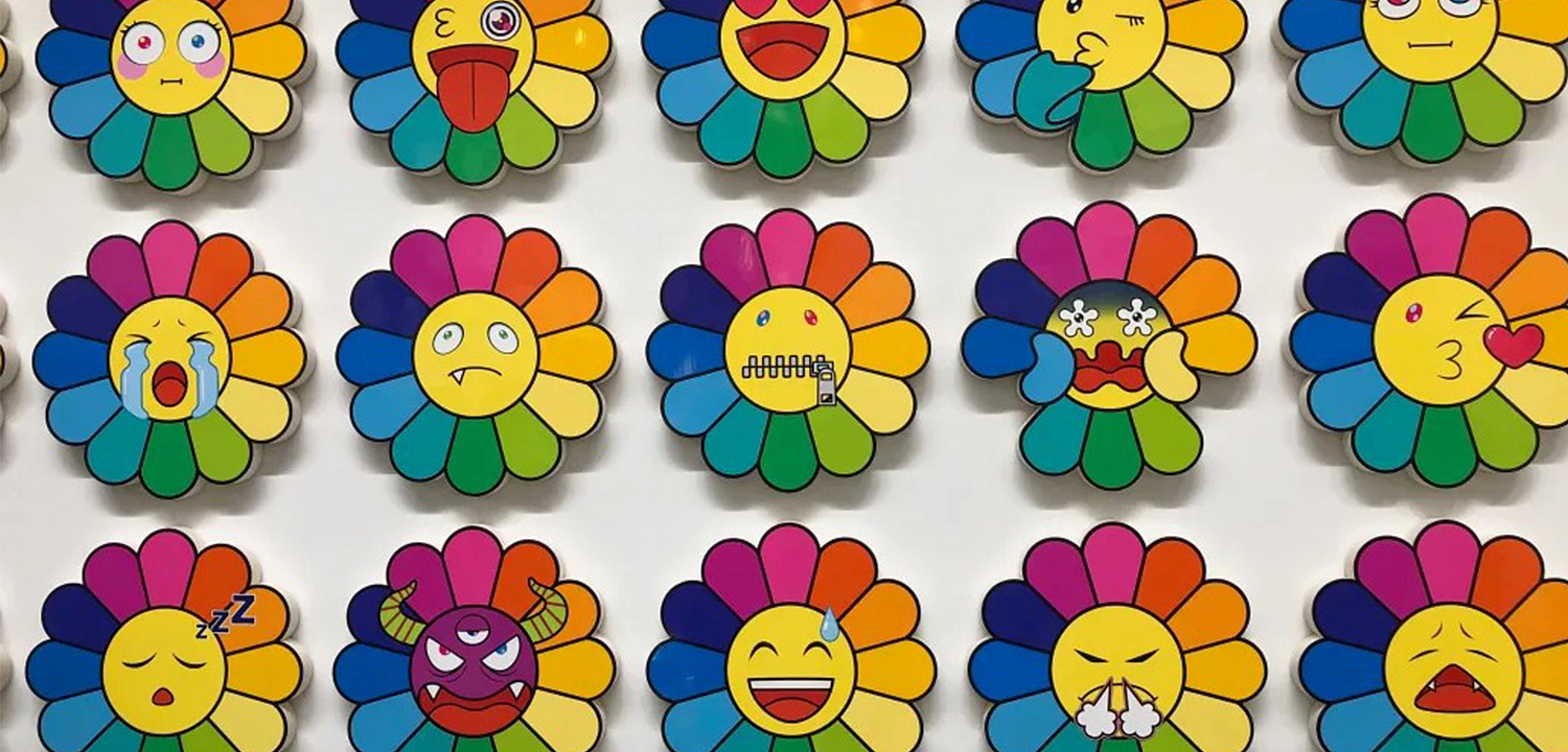 Арт-объекты на стену веселые цветы Takashi Murakami flower Арт-объекты на стену веселые цветы Takashi Murakami flower - Loft-Concept во Владивостоке