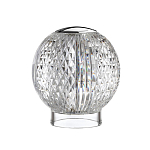 Настольная лампа с прозрачным шарообразным плафоном на цилиндрической подставке Crystal Globule варинант исполнения - 5 | Loft Concept во Владивостоке
