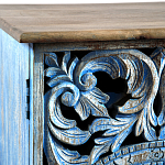 Комод с резным фасадом Blue Carved Chest of Drawers варинант исполнения - 4 | Loft Concept во Владивостоке