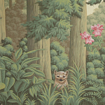 Обои ручная роспись Redwoods Sequoia colourway on Aurore scenic paper варинант исполнения - 1 | Loft Concept во Владивостоке