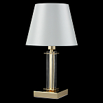 Настольная лампа с белым тканевым абажуром в форме конуса Laurent варинант исполнения - 8 | Loft Concept во Владивостоке