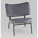 Мини-кресло District Lounge велюр серый варинант исполнения - 1 | Loft Concept во Владивостоке