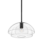Подвесной светильник с прозрачным двойным стеклянным плафоном в форме купола и внутренней сферой Hinkley варинант исполнения - 1 | Loft Concept во Владивостоке