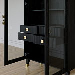 Дизайнерский шкаф витрина Elsa Dreams Black с 4-мя ящиками варинант исполнения - 8 | Loft Concept во Владивостоке