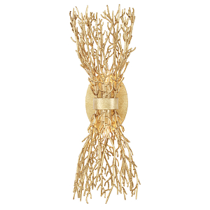 Бра золотое в виде кораллов Coral Decor