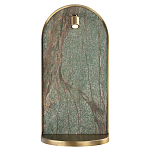 Настенный светильник зеленого цвета с бронзовой рамкой овальной формы с полкой Herbarium  варинант исполнения - 2 | Loft Concept во Владивостоке