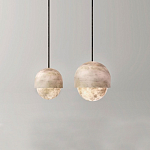 Подвесной светильник светодиодный с плафоном сферической формы Stone Helios варинант исполнения - 2 | Loft Concept во Владивостоке