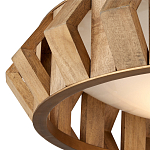 Люстра круглая из толстых деревянных реек Wooden Slats варинант исполнения - 1 | Loft Concept во Владивостоке