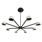 Люстра черного цвета на штанге Noir Supernova варинант исполнения - 4 | Loft Concept во Владивостоке