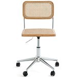 Офисный стул из ротанга на колёсах June Rattan Wicker Chair варинант исполнения - 2 | Loft Concept во Владивостоке