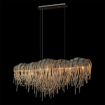 Люстра подвесная с металлическими дугами и длинными цепочками 115 см Atlantis Chain варинант исполнения - 10 | Loft Concept во Владивостоке