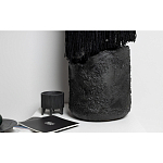 Напольная лампа черная с текстильными элементами "ЯРВИ" варинант исполнения - 6 | Loft Concept во Владивостоке