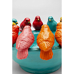 Декоративное дизайнерское блюдо разноцветные попугаи  варинант исполнения - 4 | Loft Concept во Владивостоке