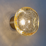 Бра с круглым плафоном из прозрачного стекла с пузырьками воздуха Effervia  варинант исполнения - 2 | Loft Concept во Владивостоке