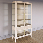 Витрина Primo со стеклянными фасадами и 2 ящиками Светлый дуб варинант исполнения - 2 | Loft Concept во Владивостоке