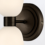 Бра для ванных комнат вертикальное с двумя матовыми белыми стеклянными плафонами Hinkley варинант исполнения - 3 | Loft Concept во Владивостоке