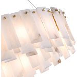 Люстра круглая декорированная натуральным камнем Stone Interior Accent варинант исполнения - 5 | Loft Concept во Владивостоке