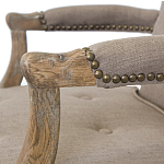 Кресло Aubrey Classical Armchair brown flax варинант исполнения - 4 | Loft Concept во Владивостоке