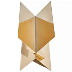 Дизайнерский журнальный стол фигурный золотого цвета Ufuri варинант исполнения - 1 | Loft Concept во Владивостоке