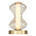 Настольная лампа светодиодная с волнообразным стеклянным плафоном Amphora of Light варинант исполнения - 3 | Loft Concept во Владивостоке