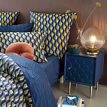 Тумба с одной дверцей Scale Ornament Blue Nightstand варинант исполнения - 5 | Loft Concept во Владивостоке