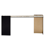 Консоль прямоугольная с основанием чёрного и золотого цвета Wrap варинант исполнения - 1 | Loft Concept во Владивостоке