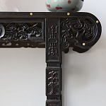 Черная резная консоль в Китайском стиле из массива Black Dragon Console варинант исполнения - 1 | Loft Concept во Владивостоке