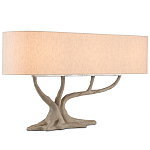 Настольная лампа с корпусом в виде дерева Gray Concrete Trunk варинант исполнения - 2 | Loft Concept во Владивостоке