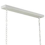 Люстра белая прямоугольная с абажурами в виде цветков тюльпана White Tulips варинант исполнения - 5 | Loft Concept во Владивостоке