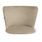 Барный стул со спинкой на 4-х коричневых ножках Бежевый Велюр Ava Charm варинант исполнения - 3 | Loft Concept во Владивостоке