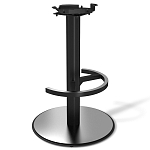 Барный стул вращающийся со спинкой и подлокотниками Douglas Rhombus Черный Велюр варинант исполнения - 4 | Loft Concept во Владивостоке