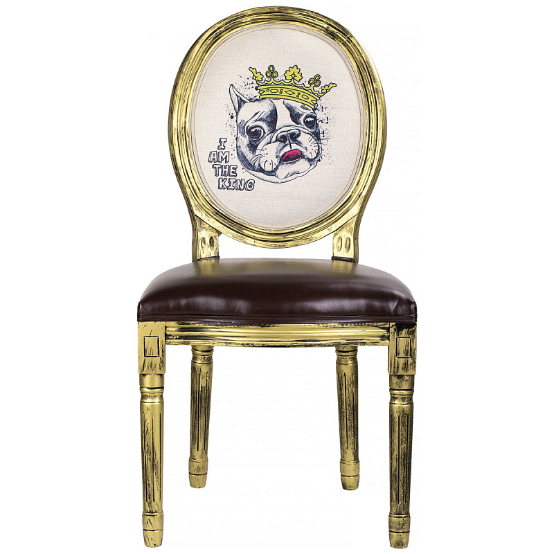Стул French Brown Fredge Бежевый Золотой Коричневый Стул French Brown Fredge Бежевый Золотой Коричневый во Владивостоке | Loft Concept