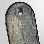 Настенный светильник зеленого цвета с черной рамкой овальной формы с полкой Herbarium  варинант исполнения - 4 | Loft Concept во Владивостоке