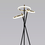 Торшер с 3-мя круглыми светодиодными лампами на черной триноге Underlining варинант исполнения - 2 | Loft Concept во Владивостоке