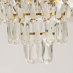 Люстра многоярусная с овальными прозрачными подвесками 36 см Harmonica варинант исполнения - 10 | Loft Concept во Владивостоке