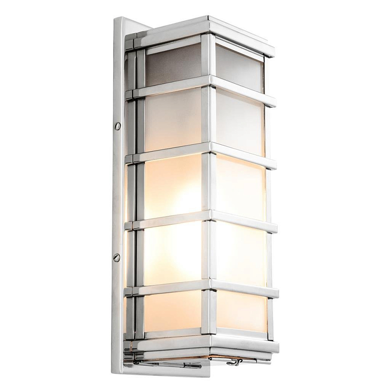 Бра Wall Lamp Welby Nickel Никель Прозрачное Стекло Бра Wall Lamp Welby Nickel Никель Прозрачное Стекло во Владивостоке | Loft Concept