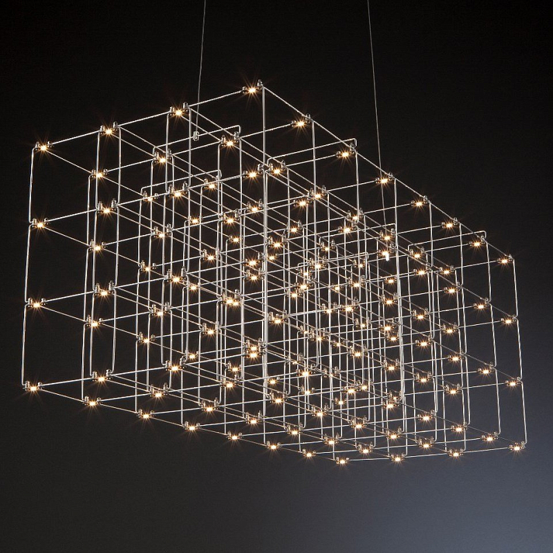 Люстра Quasar Cosmos Square LED pendant light Серебряный Люстра Quasar Cosmos Square LED pendant light Серебряный во Владивостоке | Loft Concept