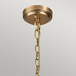 Люстра цвета латунь с 5-ю цилиндрическими плафонами из прозрачного пузырчатого стекла Kichler варинант исполнения - 6 | Loft Concept во Владивостоке