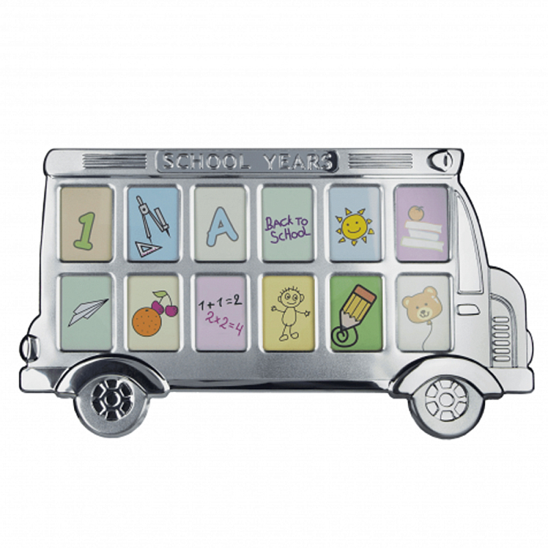 Фоторамка детская Childhood Corner Bus 12 фото Серебристый Фоторамка детская Childhood Corner Bus 12 фото Серебристый во Владивостоке | Loft Concept