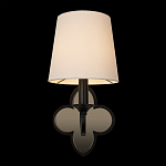 Бра с белым текстильным абажуром и фигурным основанием с зеркальной вставкой Vitorino варинант исполнения - 13 | Loft Concept во Владивостоке